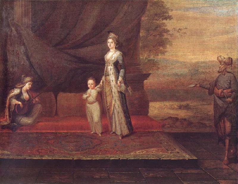 Jean-Baptiste Van Mour Portrait of Lady Montagu china oil painting image